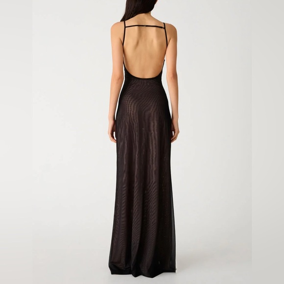 MISHA Nina Mesh Maxi Dress - Picture 2 of 8